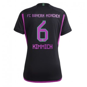 Bayern Munich Joshua Kimmich #6 kläder Kvinnor 2023-24 Bortatröja Kortärmad